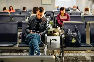 escalas longas em aeroportos