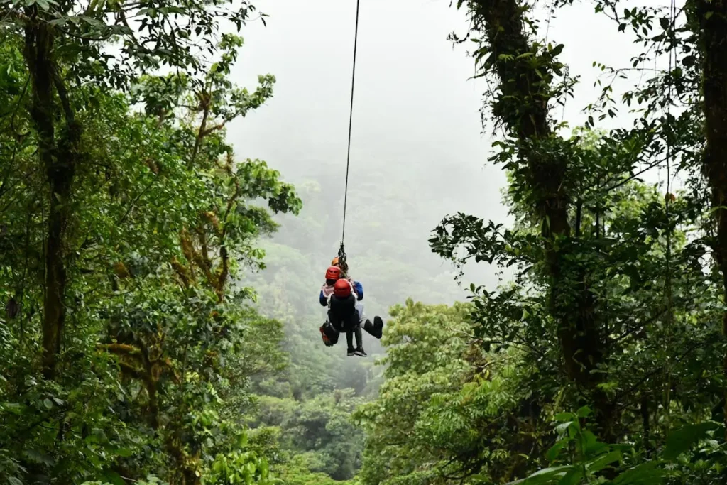 Tirolesa na Costa Rica