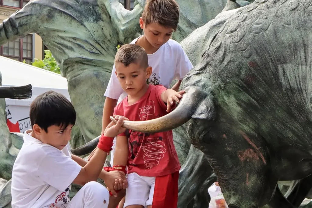 Crianças no Festival de San Fermin
