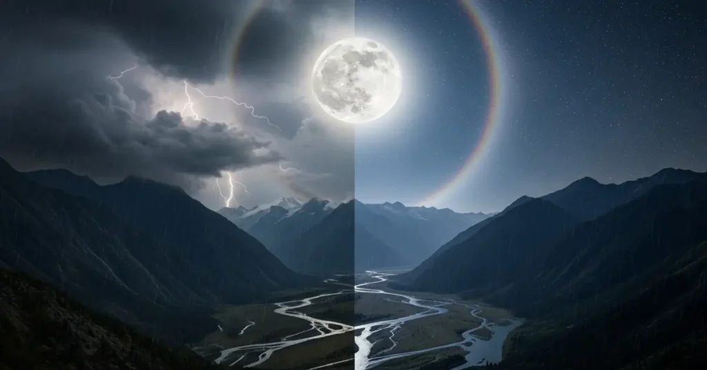 A lua Influencia sim O clima