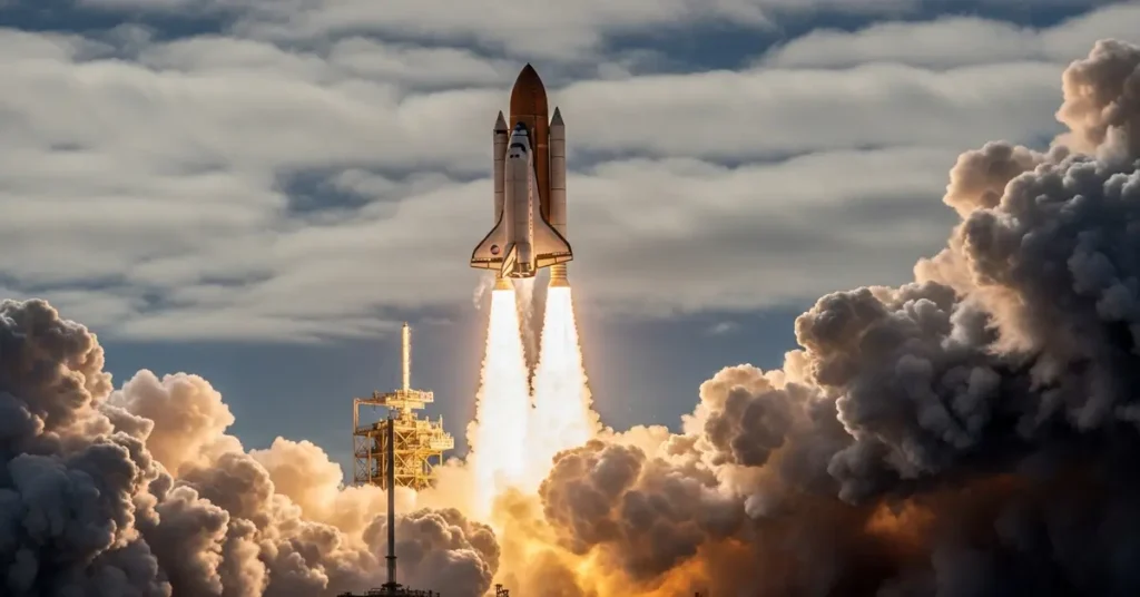 Onibus Espacial em Lançamento