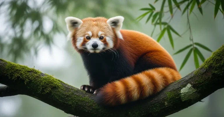 Panda Vermelho em Uma Arvore