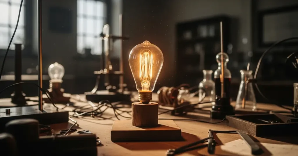 Primeira Lâmpada Incandescente de Thomas Edison