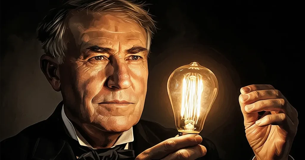 Representação de Thomas Edison