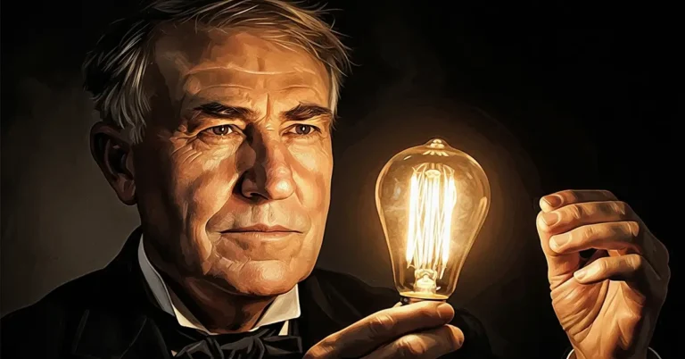 Representação de Thomas Edison