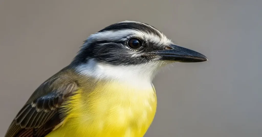 Imagem do bem te vi bem de Perto mostrando suas cores