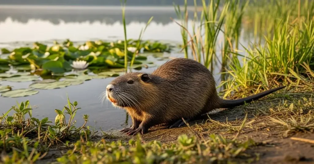 Ratão do Banhado Perto de Um Pantano
