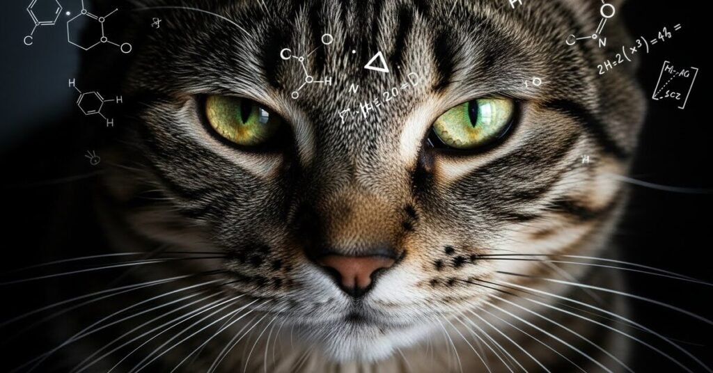 Gato Misterioso Visto de Perfil